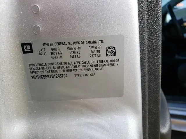 2011 CHEVROLET IMPALA LT  