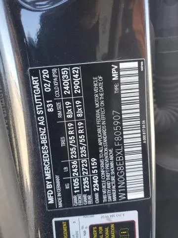 2020 MERCEDES-BENZ GLC 300 4MATIC  