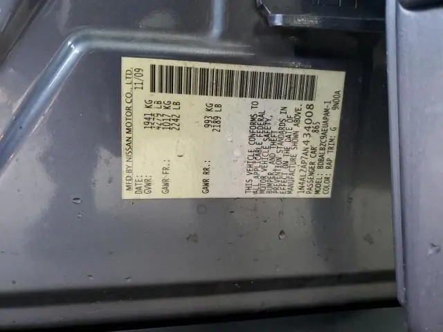 2010 NISSAN ALTIMA BASE  
