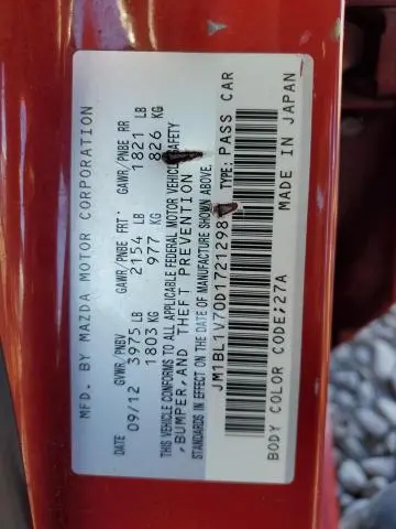 2013 MAZDA 3 I