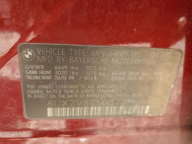 2012 BMW X5 XDRIVE50I  