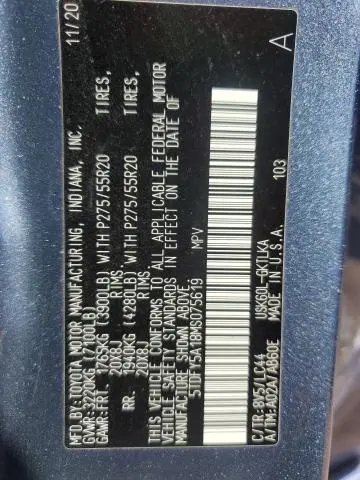 2021 TOYOTA SEQUOIA LIMITED  