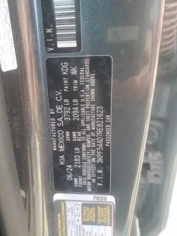 2024 KIA FORTE GT LINE  