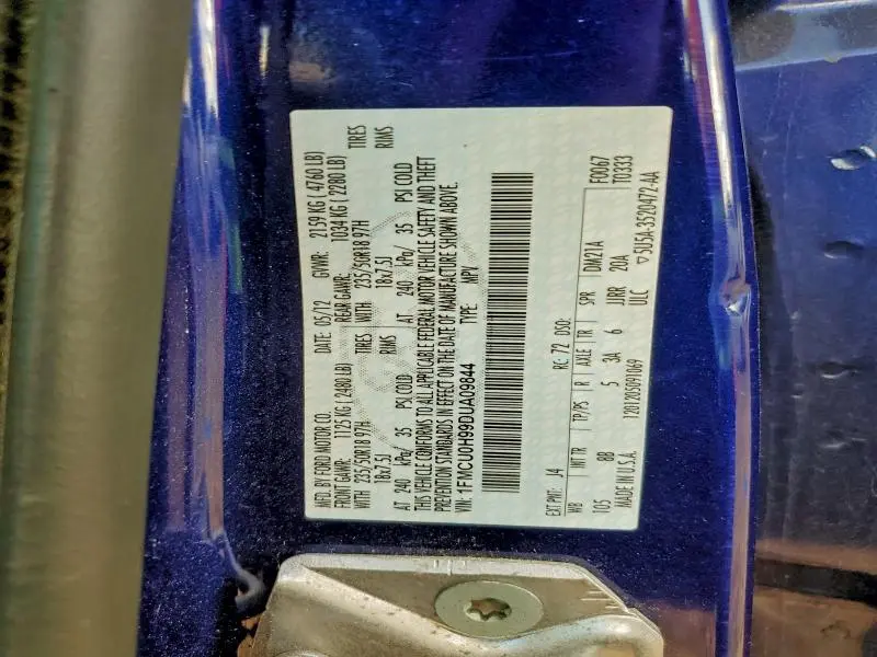 2013 FORD ESCAPE SEL  