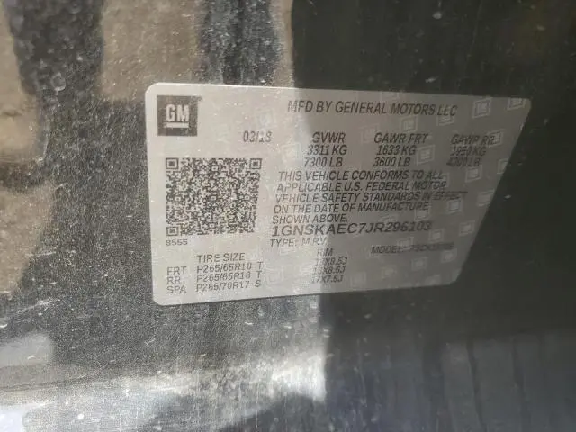 2018 CHEVROLET TAHOE K1500 LS  