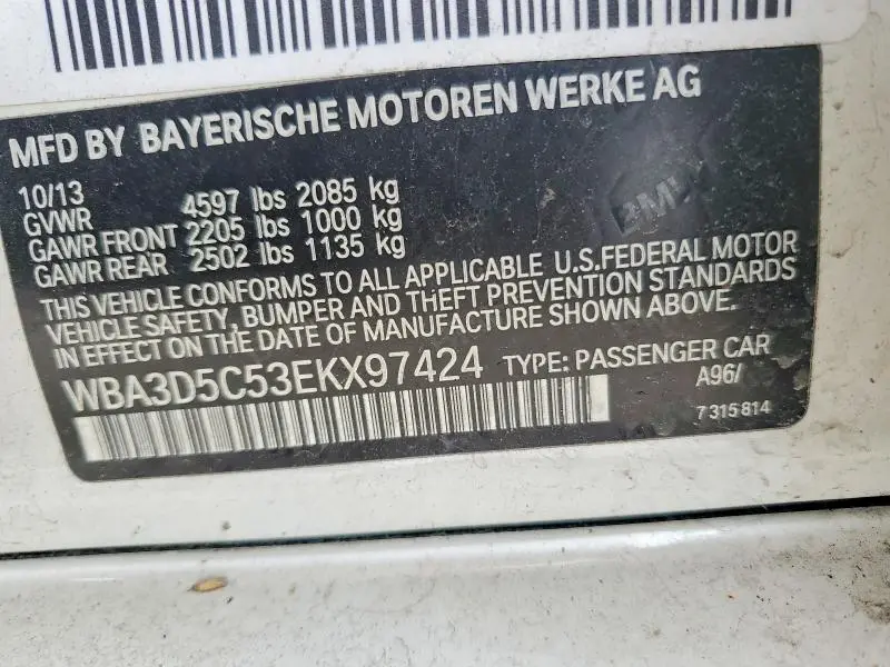 2014 BMW 328 D XDRIVE  