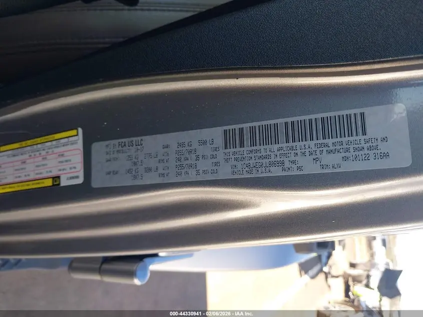 2018 JEEP WRANGLER JK UNLIMITED SAHARA 4X4