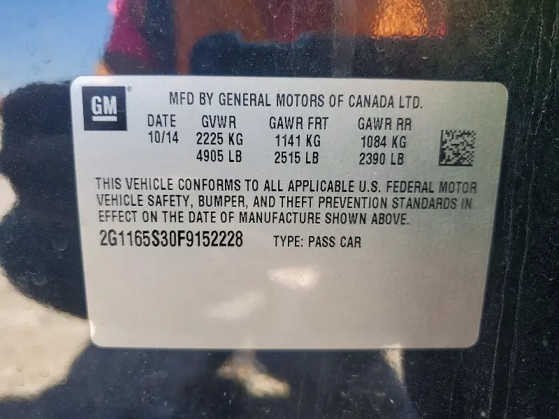 2015 CHEVROLET IMPALA LTZ  