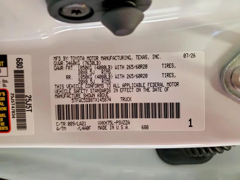 2026 TOYOTA TUNDRA PLATINUM HV  
