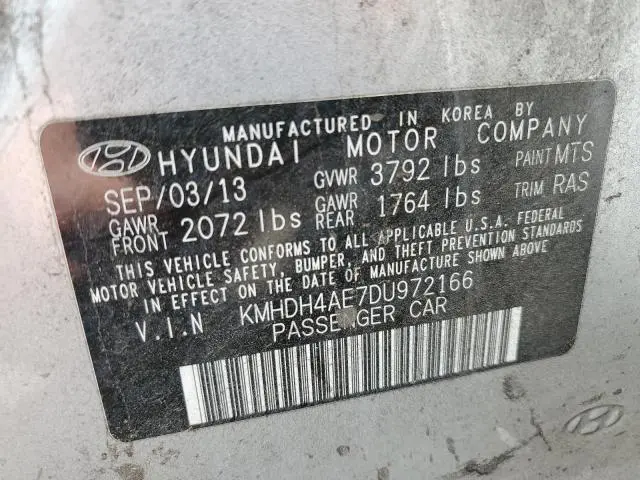 2013 HYUNDAI ELANTRA GLS  