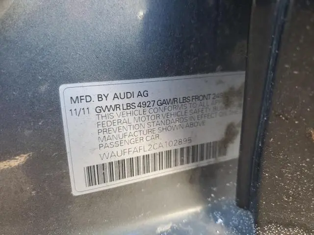 2012 AUDI A4 PREMIUM PLUS  