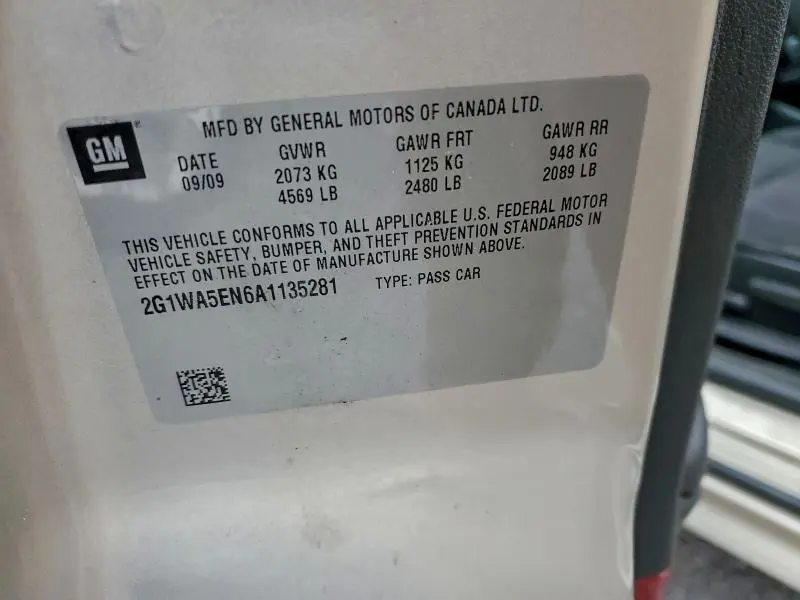 2010 CHEVROLET IMPALA LS  