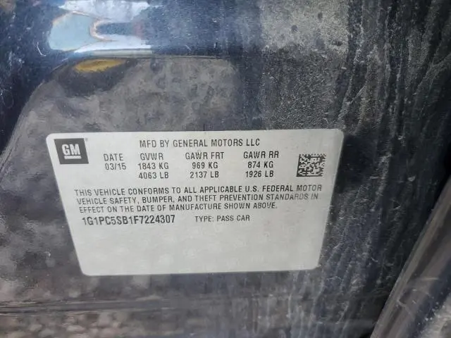 2015 CHEVROLET CRUZE LT  