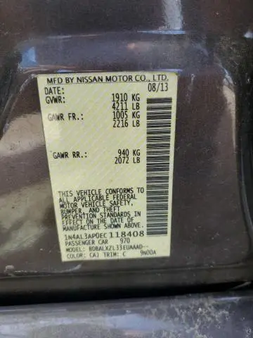 2014 NISSAN ALTIMA 2.5  
