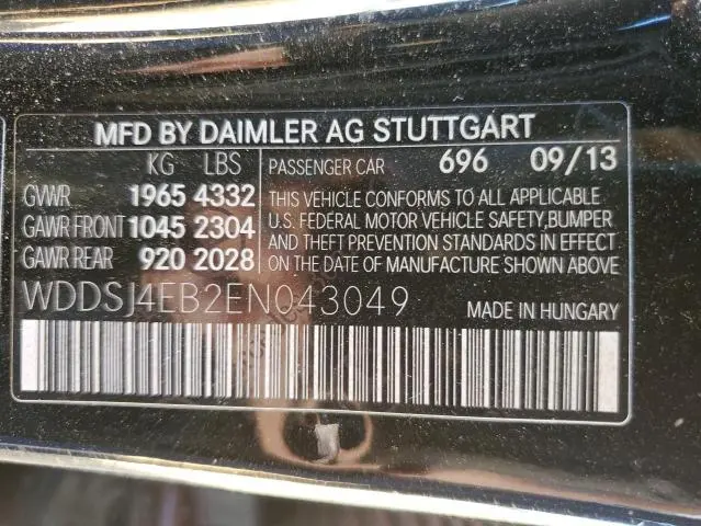 2014 MERCEDES-BENZ CLA 250  