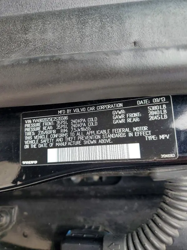 2014 VOLVO XC60 T6  