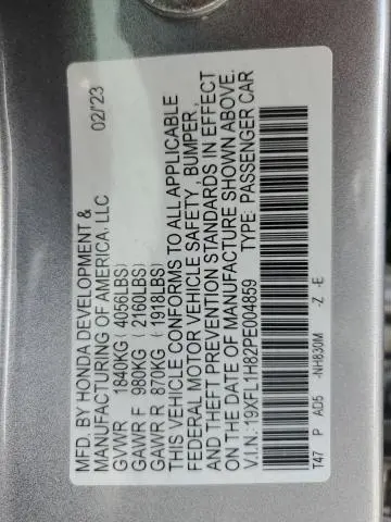 2023 HONDA CIVIC SPORT TOURING  