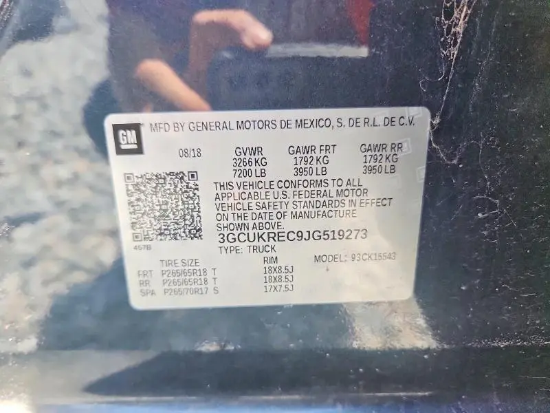 2018 CHEVROLET SILVERADO K1500 LT  
