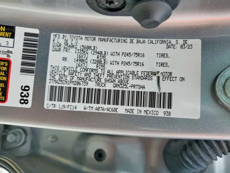 2023 TOYOTA TACOMA SR5 V6  