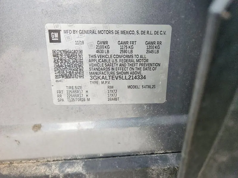 2020 GMC TERRAIN SLE  