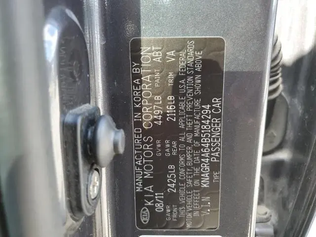 2011 KIA OPTIMA SX  