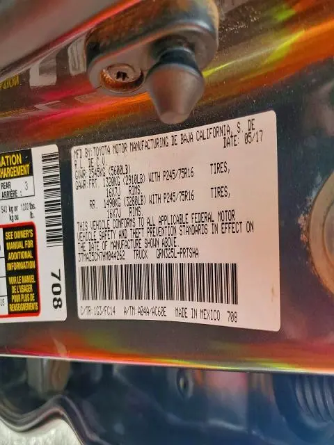 2017 TOYOTA TACOMA DOUBLE CAB  