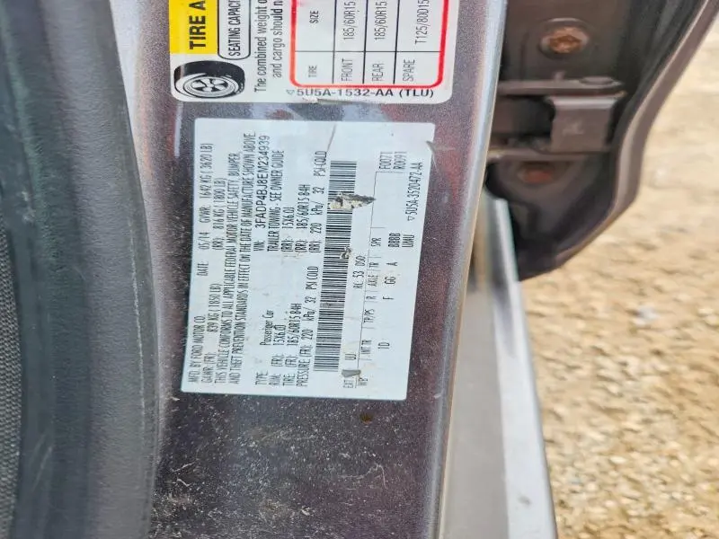 2014 FORD FIESTA SE  