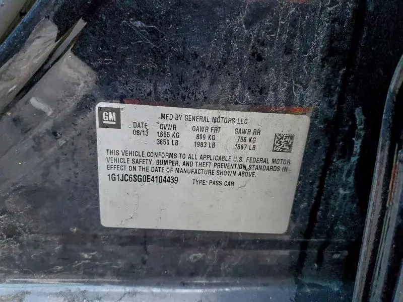 2014 CHEVROLET SONIC LT  