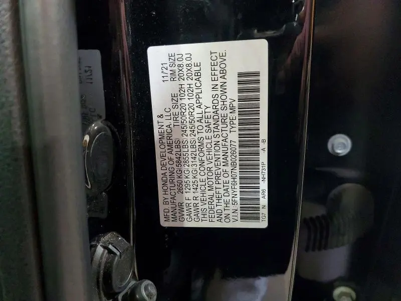 2022 HONDA PILOT ELITE  