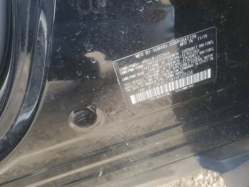 2019 SUBARU FORESTER PREMIUM  