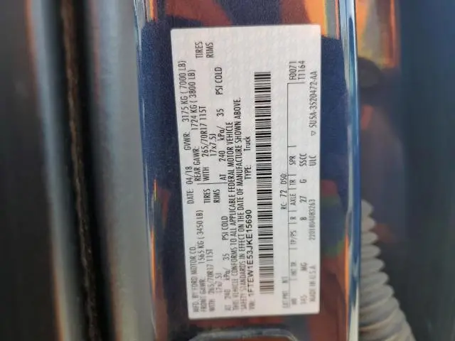2018 FORD F150 SUPERCREW  
