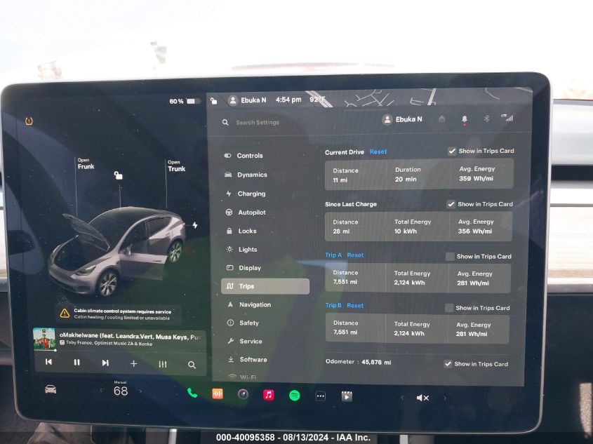 2021 TESLA MODEL Y LONG RANGE DUAL MOTOR ALL-WHEEL DRIVE