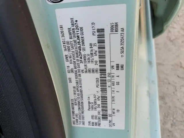 2018 FORD FIESTA SE  