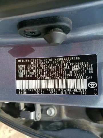 2023 TOYOTA COROLLA LE  