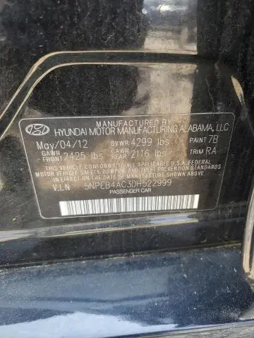 2013 HYUNDAI SONATA GLS