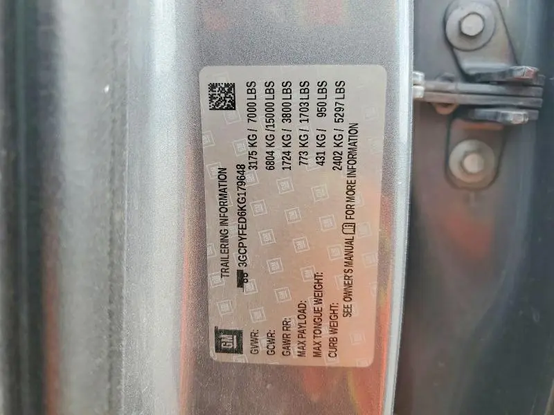 2019 CHEVROLET SILVERADO K1500 LT TRAIL BOSS  