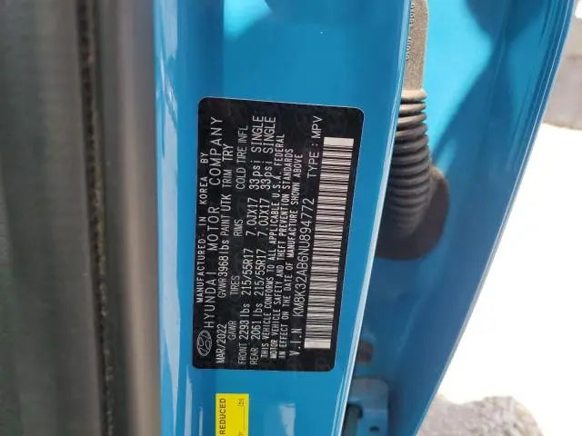 2022 HYUNDAI KONA SEL  