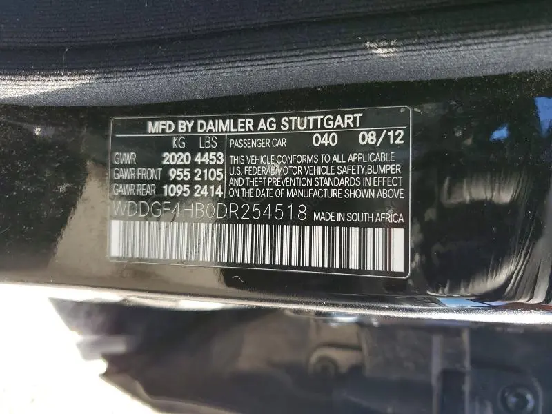 2013 MERCEDES-BENZ C 250  