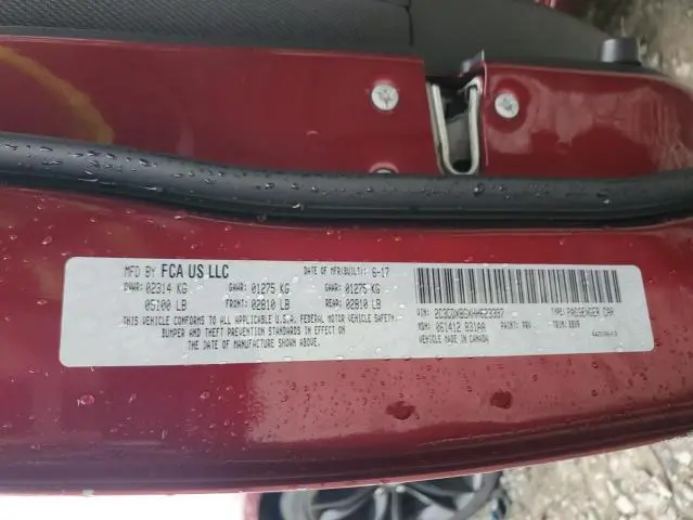 2017 DODGE CHARGER SE  