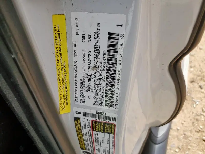 2017 TOYOTA TACOMA ACCESS CAB  