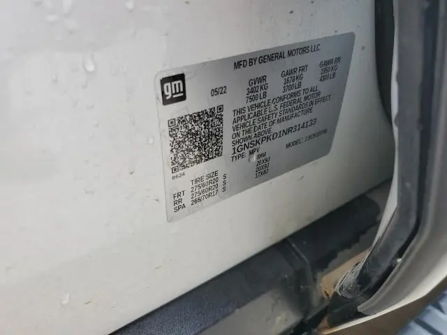 2022 CHEVROLET TAHOE K1500 Z71  