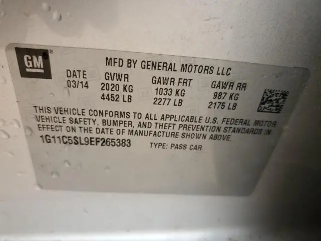 2014 CHEVROLET MALIBU 1LT  