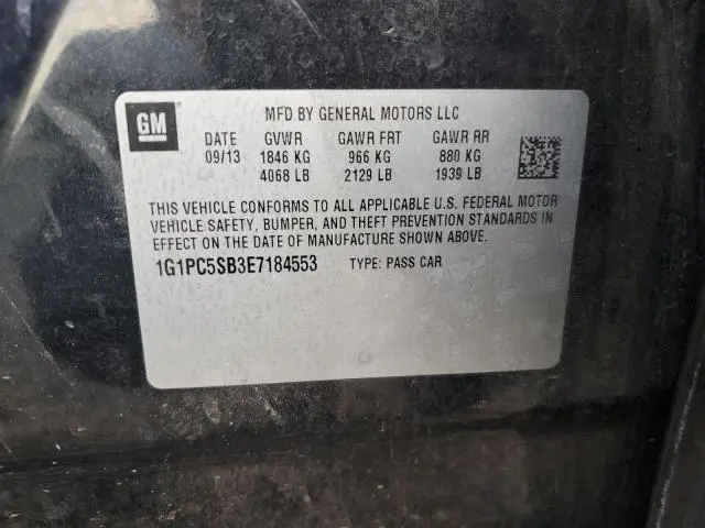 2014 CHEVROLET CRUZE LT  