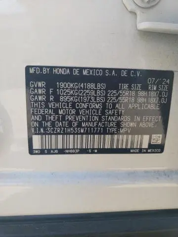 2025 HONDA HR-V SPORT  