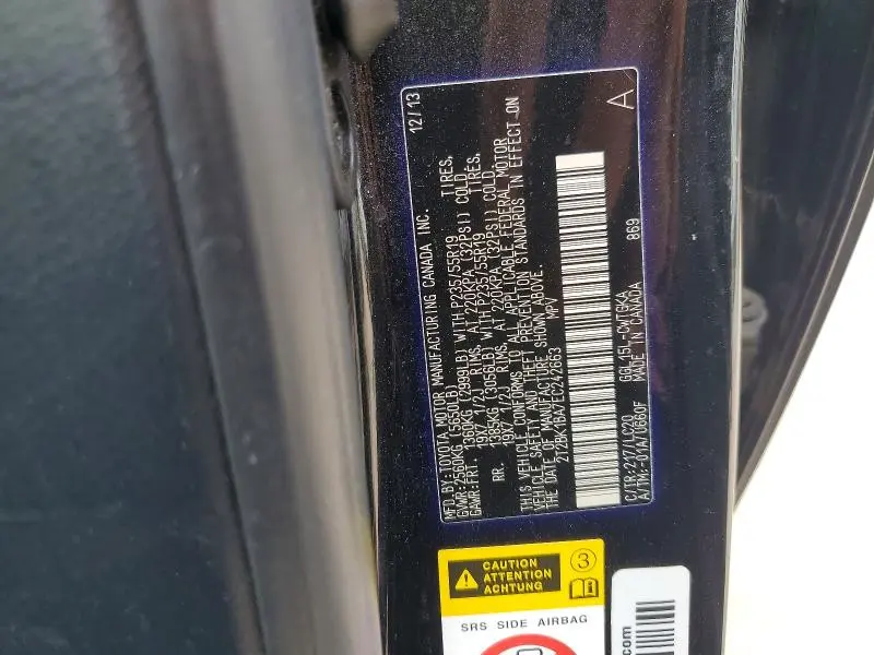 2014 LEXUS RX 350 BASE  
