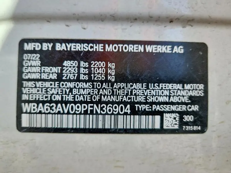2023 BMW 430I GRAN COUPE  