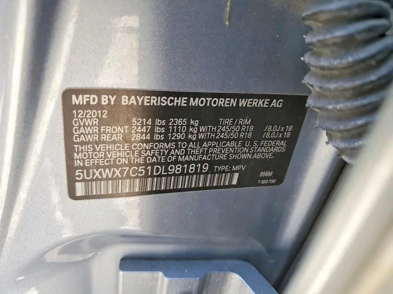 2013 BMW X3 XDRIVE35I  