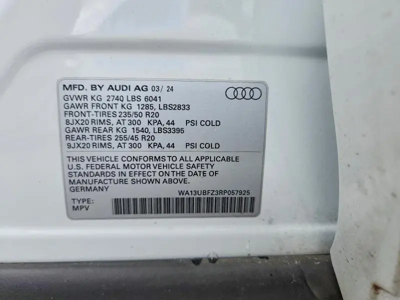 2024 AUDI Q4 E-TRON SPORTBACK PREMIUM PLUS  
