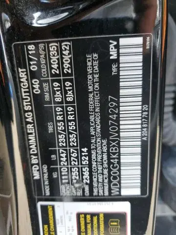 2018 MERCEDES-BENZ GLC 300 4MATIC  