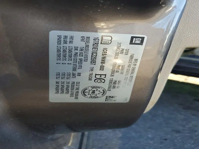 2012 GMC SIERRA K1500 SLE  